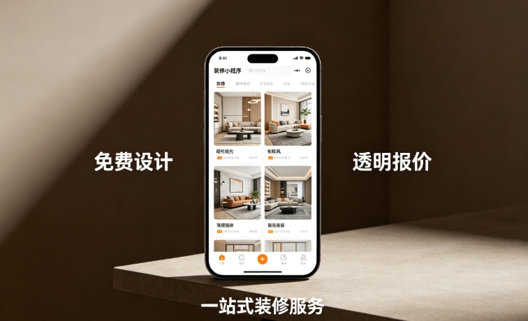 J9直营集团装修服务平台小程序开发案例｜家装工装一站式平台定制落地详解